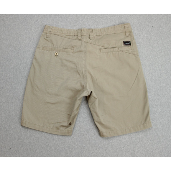 Volcom Shorts Mens 32 Biege True To This Cotton Blend Flat Front Chino - Picture 2 of 6